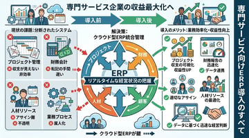 専門サービス企業がERPを導入すべき理由：プロジェクト・財務・人材を一つのシステムで管理する